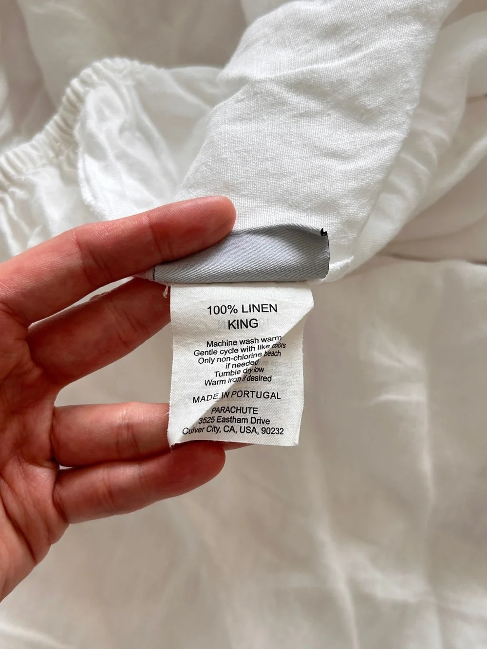 Parachute Linen fitted sheet in King